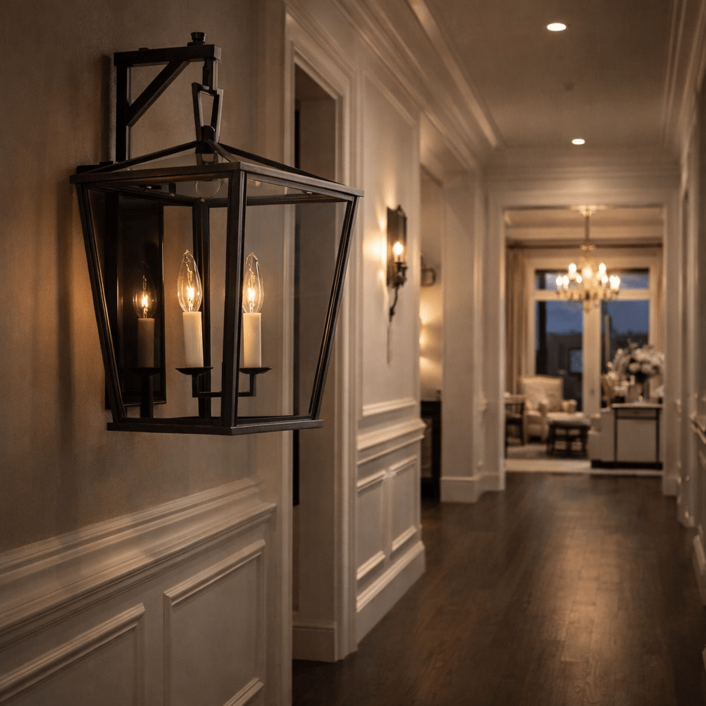 19TH CC. English Openwork Outdoor Sconce