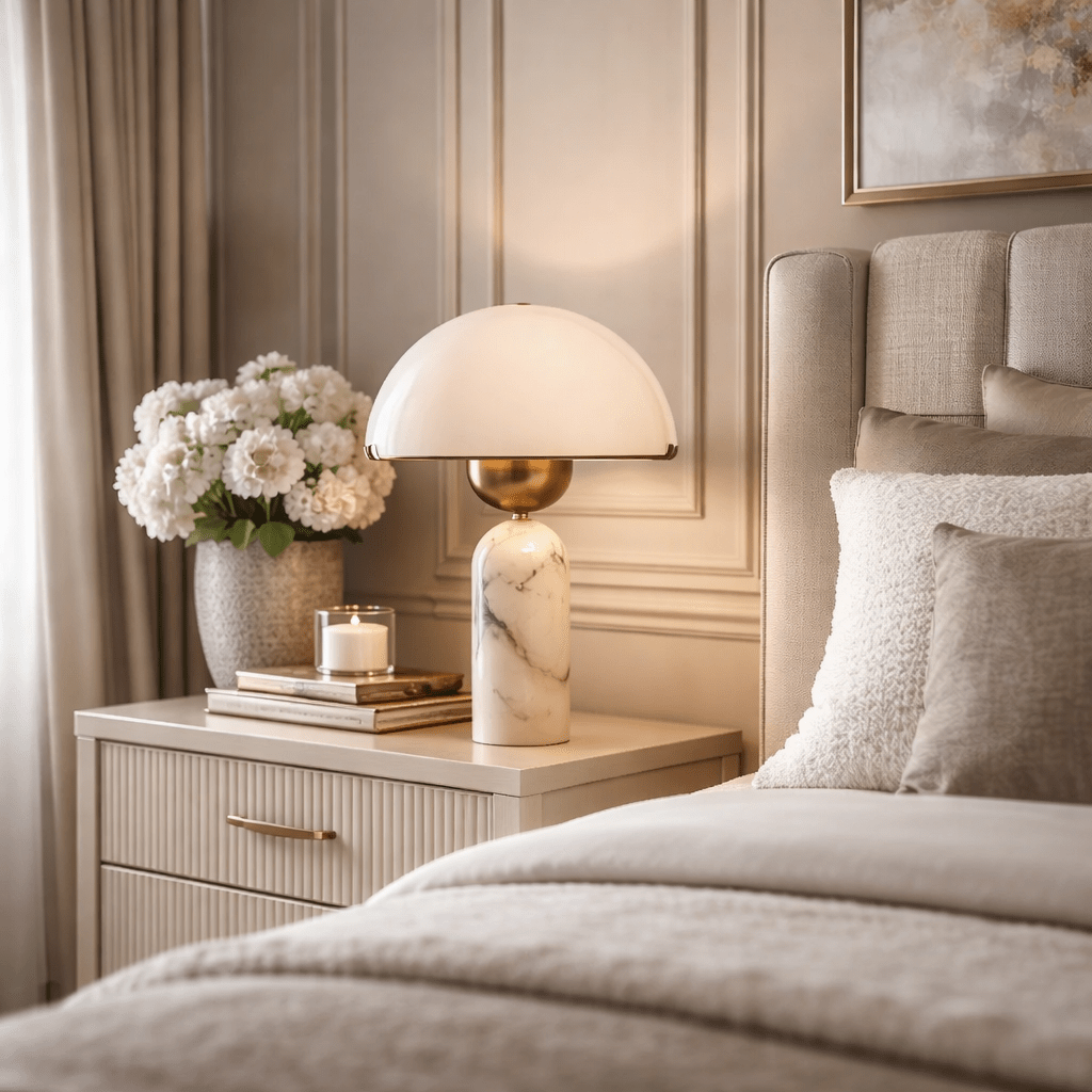 Alabaster Peono Table Lamp