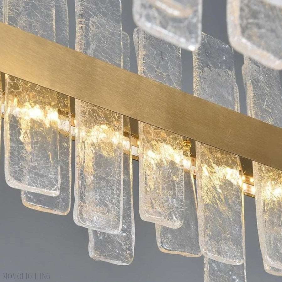 Andrea Rectangular Crystal Chandelier-Nobipets