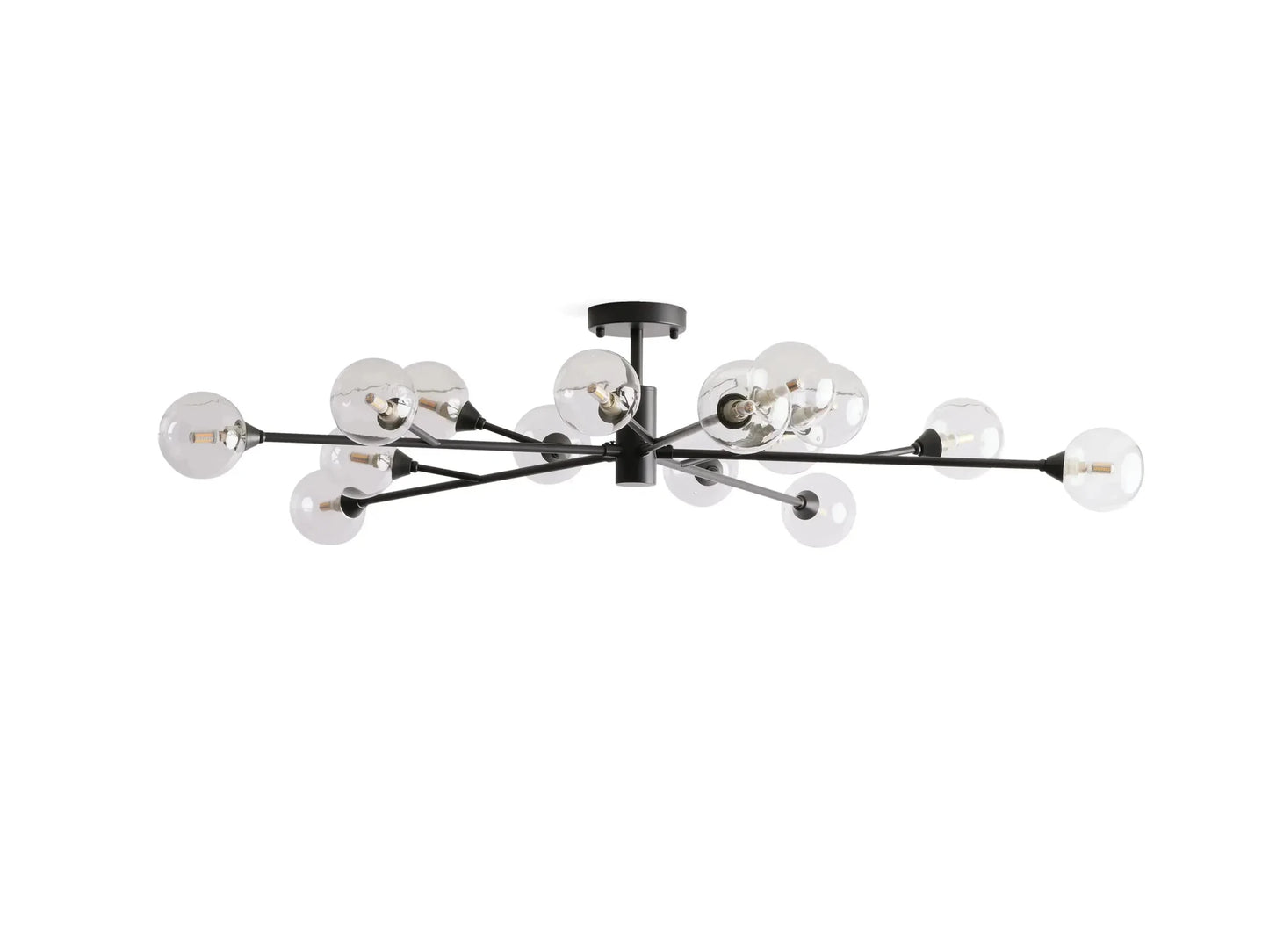 Apollo Modern Glass Ball Flushmount 20''36''47''