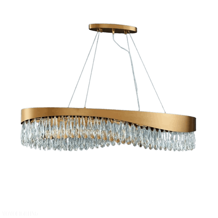 Arian Oval Crystal Chandelier-Nobipets
