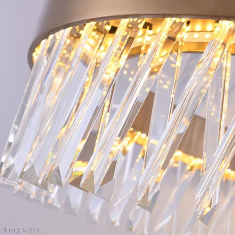 Arsenio Oval Crystal Chandelier-Nobipets