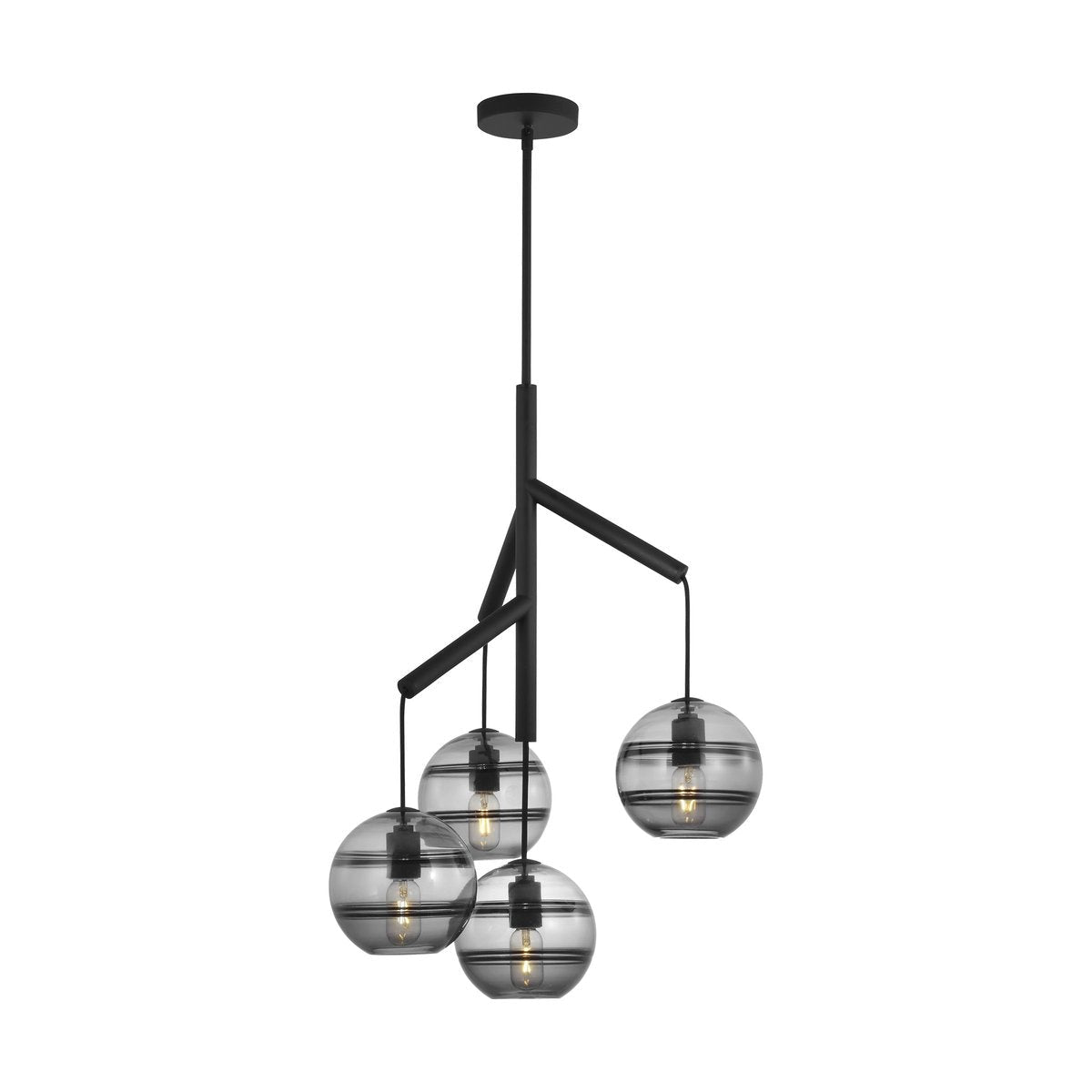 Art Glass Ball Sedona Chandelier-Nobipets