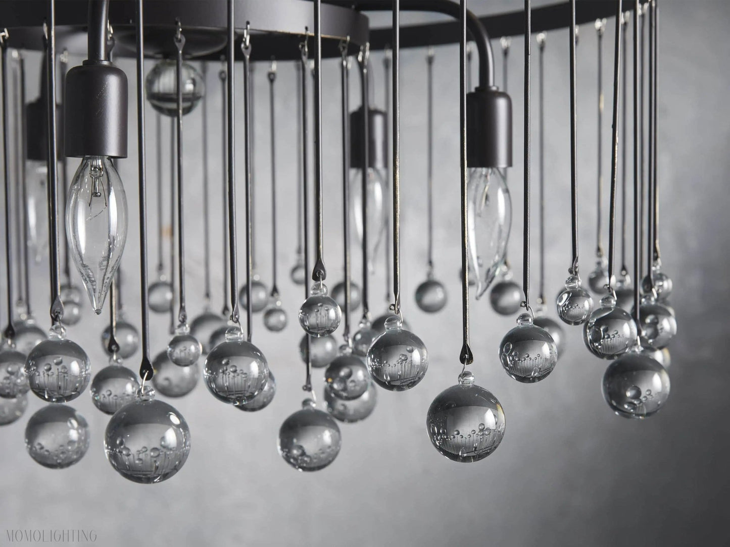 Aubrey Crystal Ball Round Chandelier 5 Light / 8 Light-Nobipets