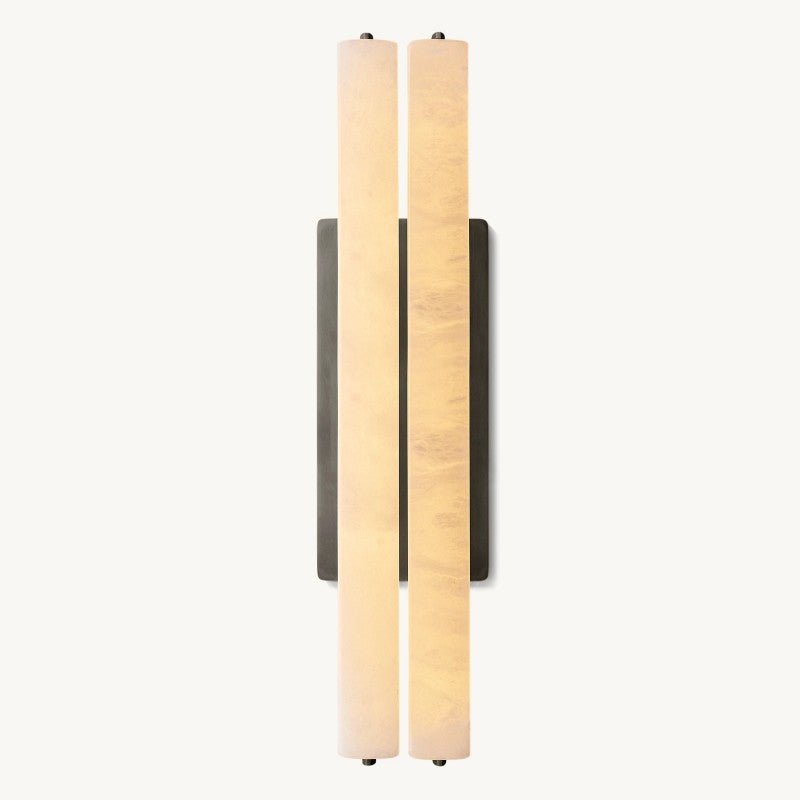 Audubon Alabaster Double Sconce