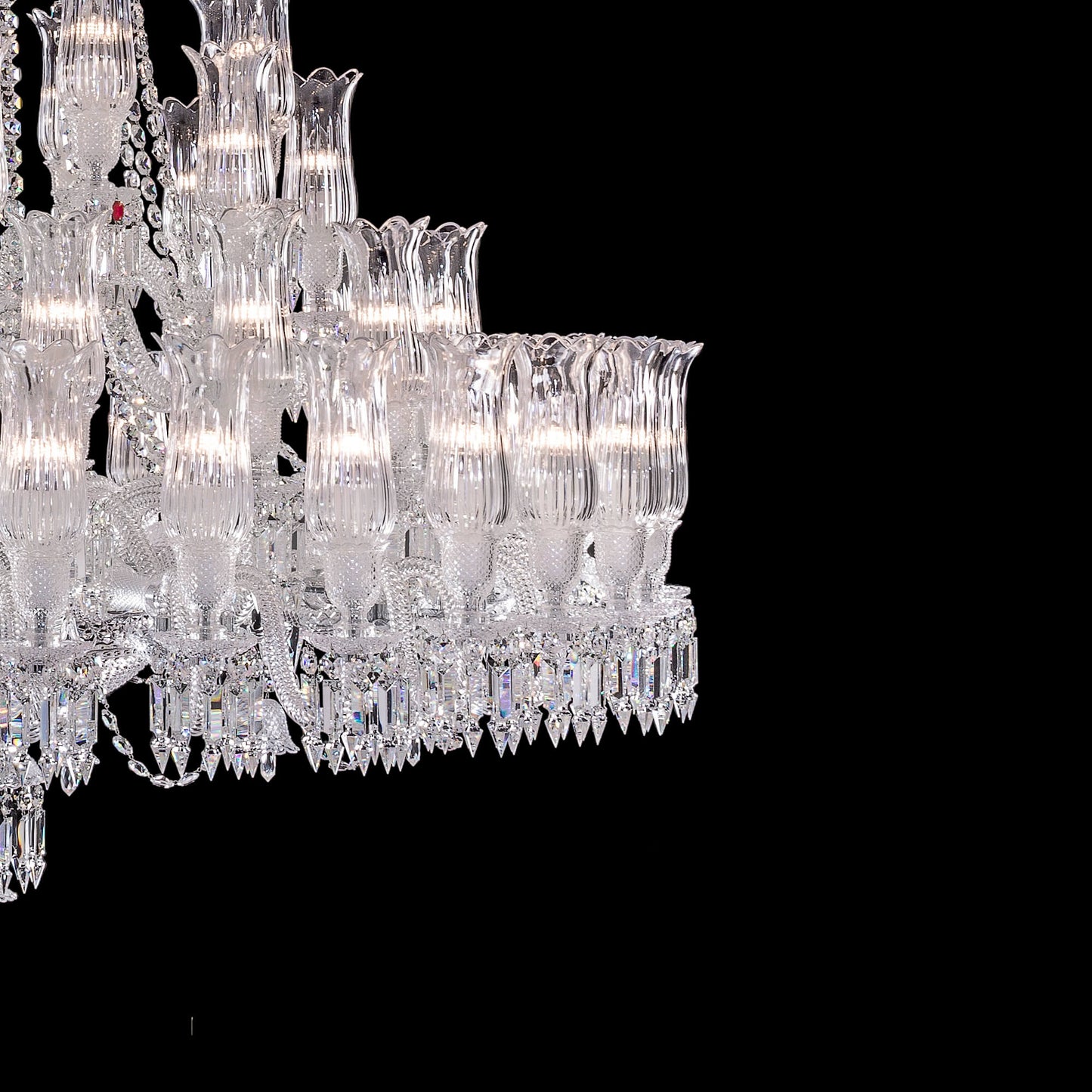 Baccarat Large Entrance Crystal Chandelier-Nobipets