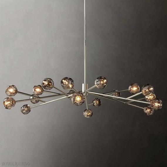 Boule Crystal Ball Oval Chandelier 72″ 24-Lights-Nobipets