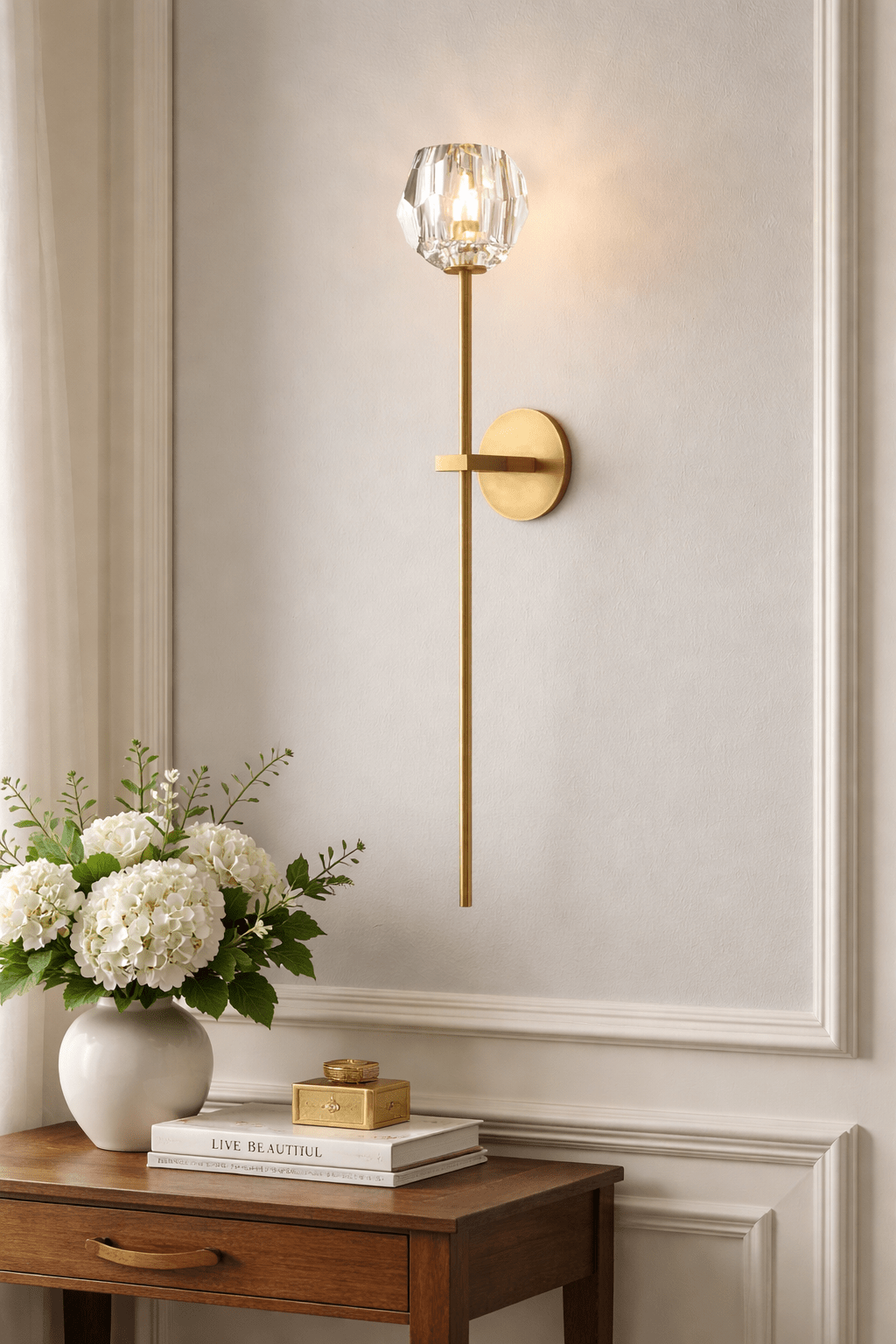 Boule do Cristal Clear Glass Grand Sconce