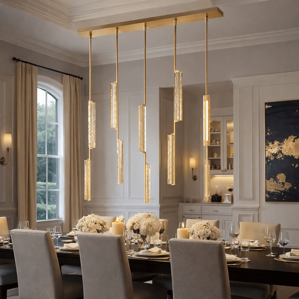 Budubon Crystal Linear Chandelier