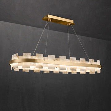 Charlene Marble Gol Modern Chandelier-Nobipets