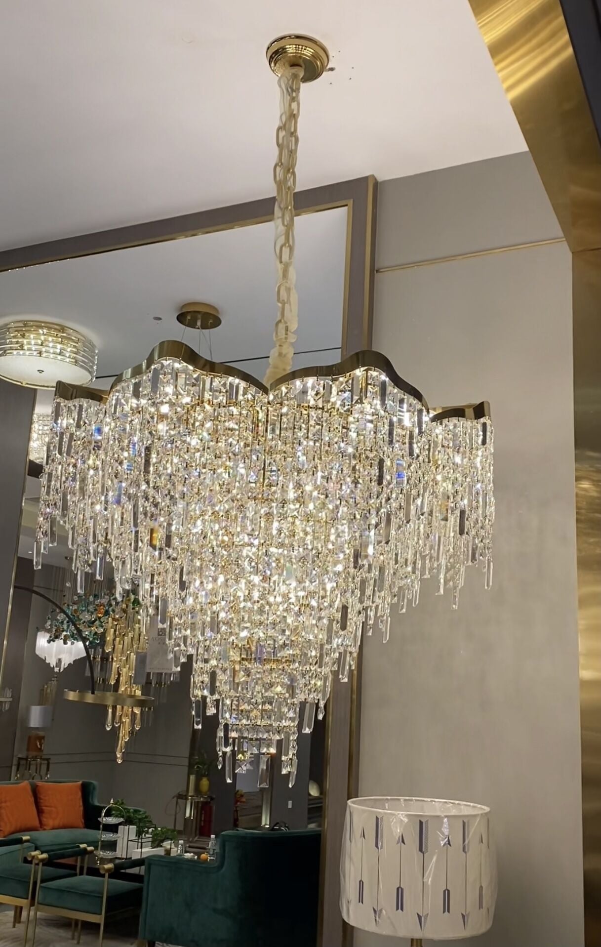 Crystal Tassel Chandelier Set For Living Room/Dining Room and Bedroom-Nobipets