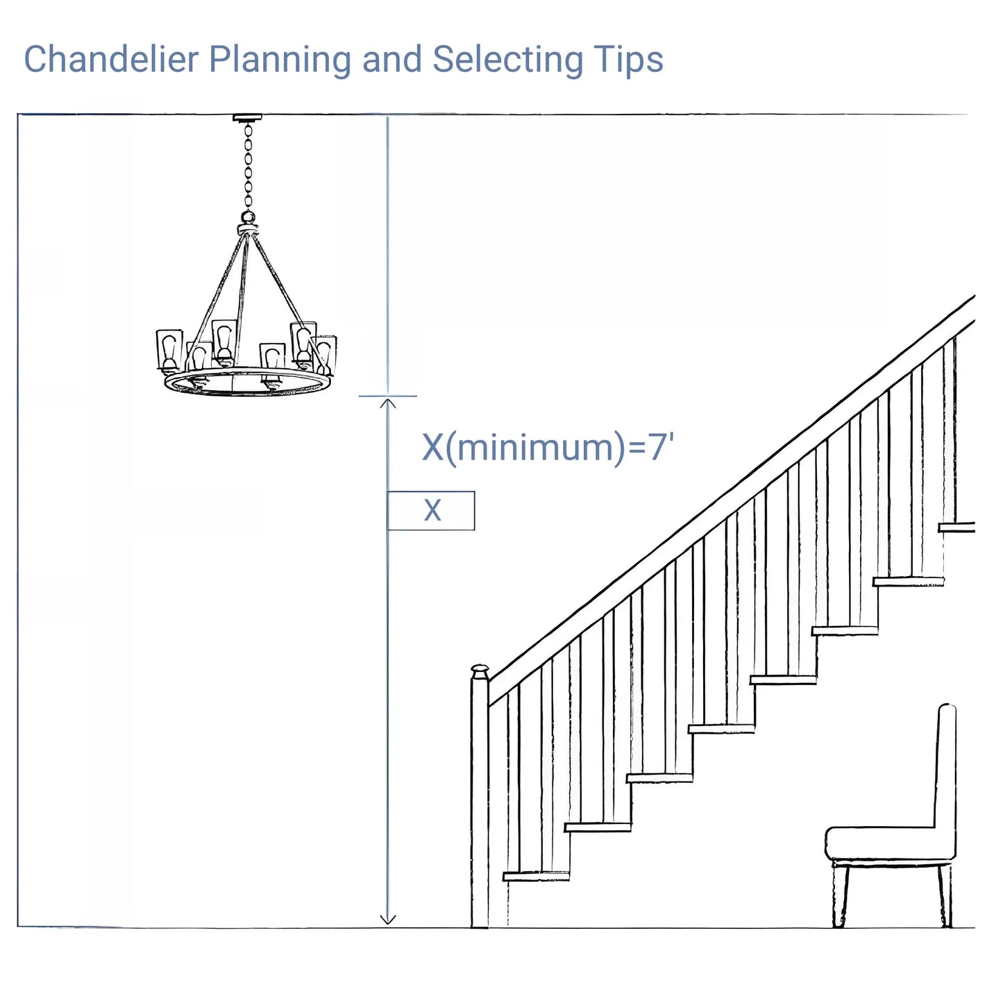 Dhiara Smoke Glass Rectangular Chandelier