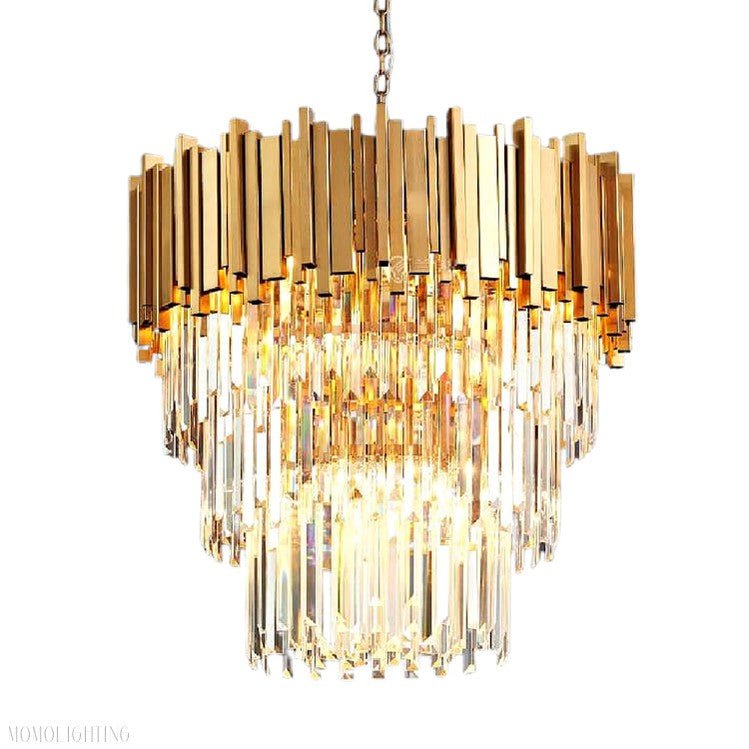 Elian Kaia Crystal Pendant Chandelier-Nobipets