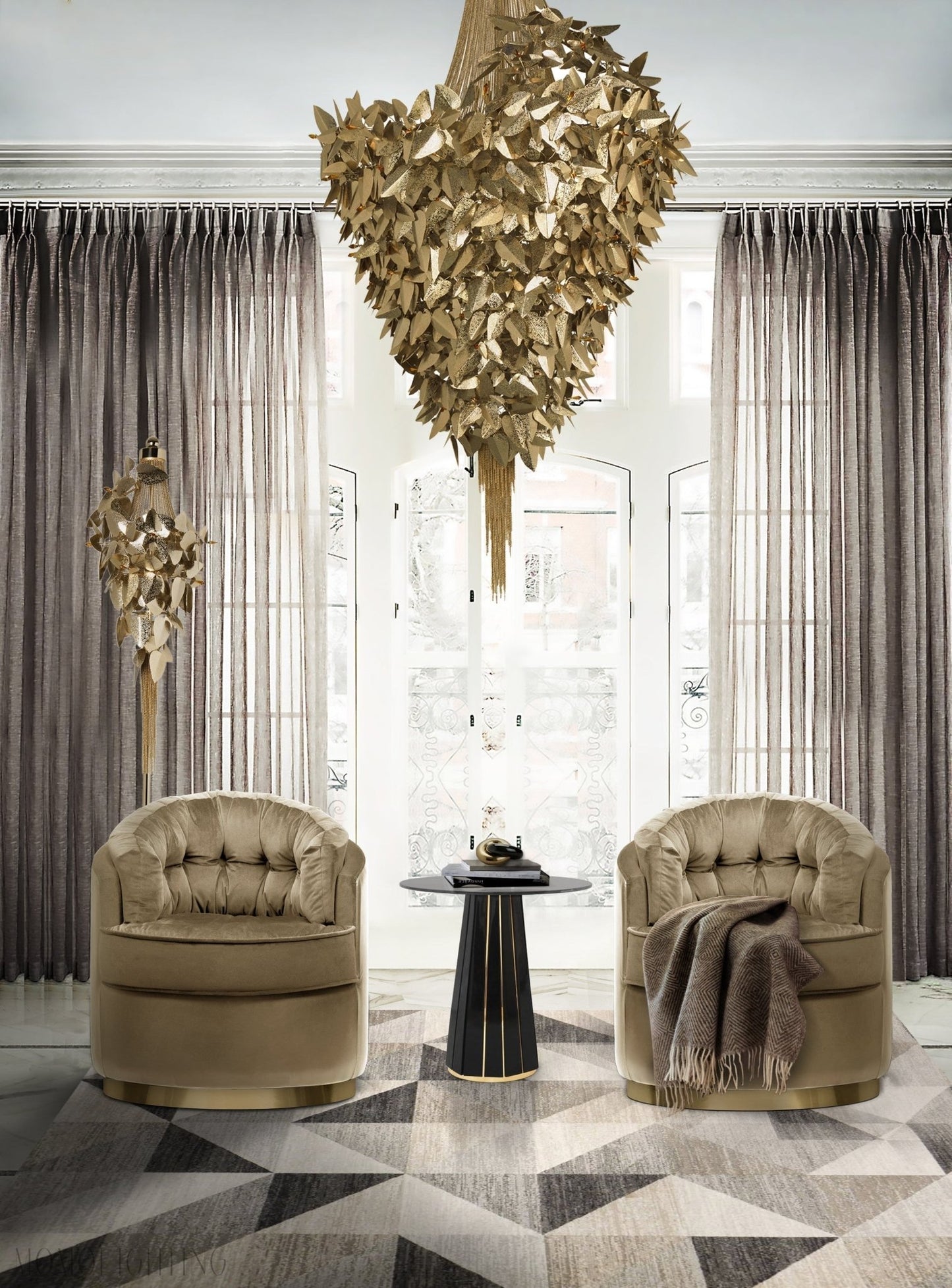 Luxury McQueen II 47 Light Crystal Modern Chandelier-Nobipets