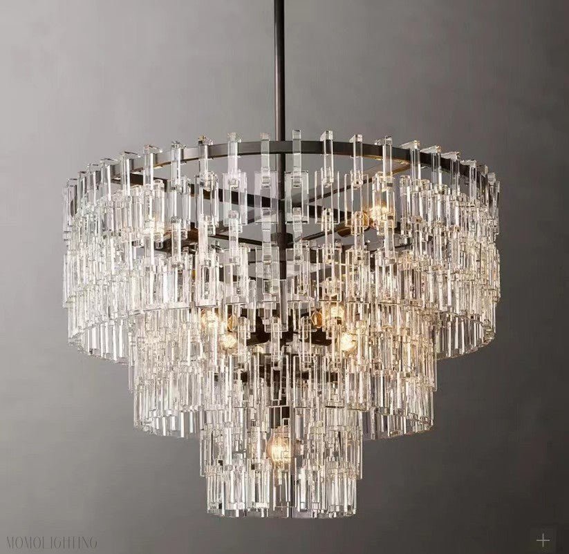 Marigan Tier K9 Crystal Round Chandelier(customize 32”)-Nobipets