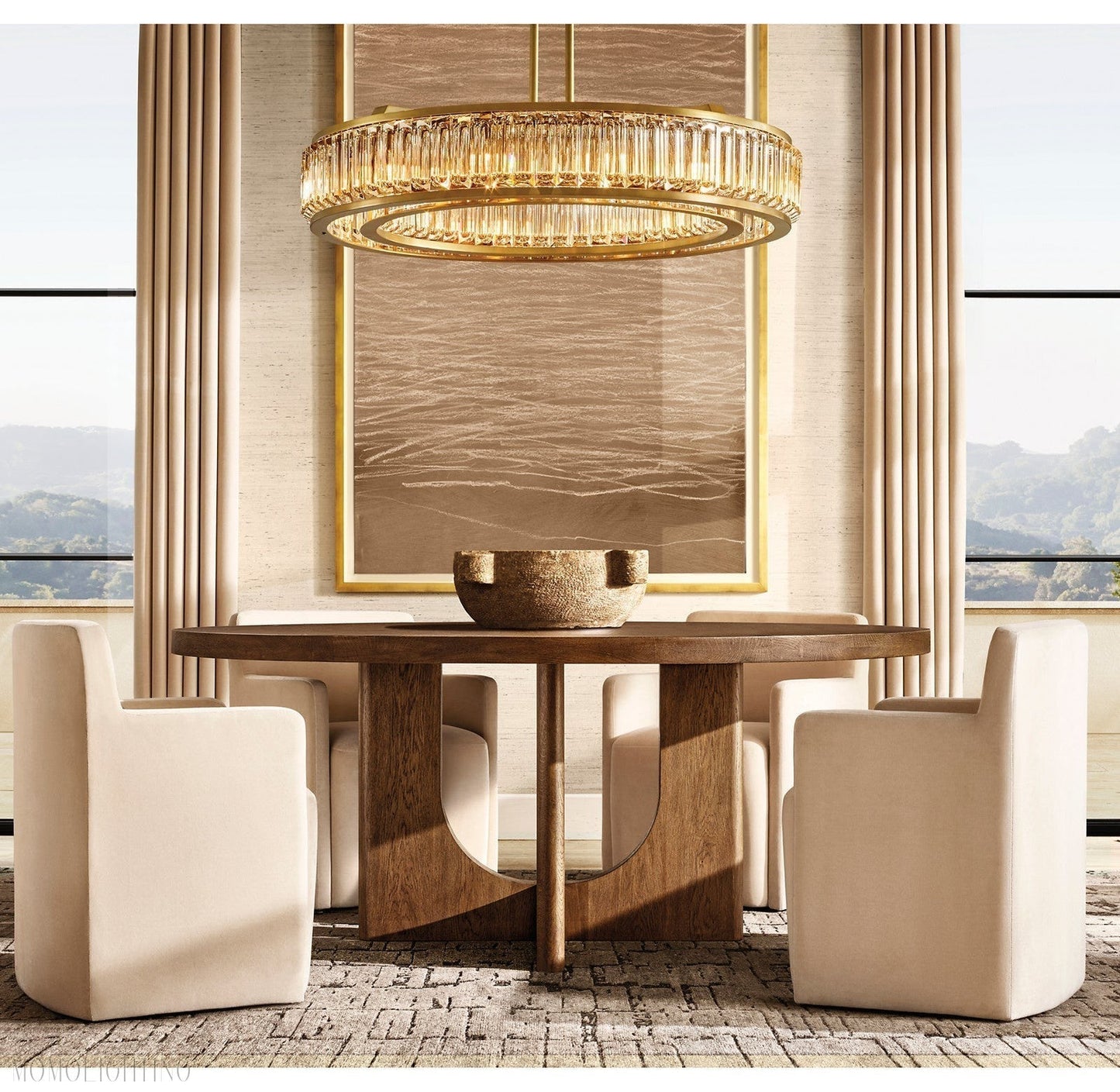 MAURIER ROUND CHANDELIER 36"-Nobipets