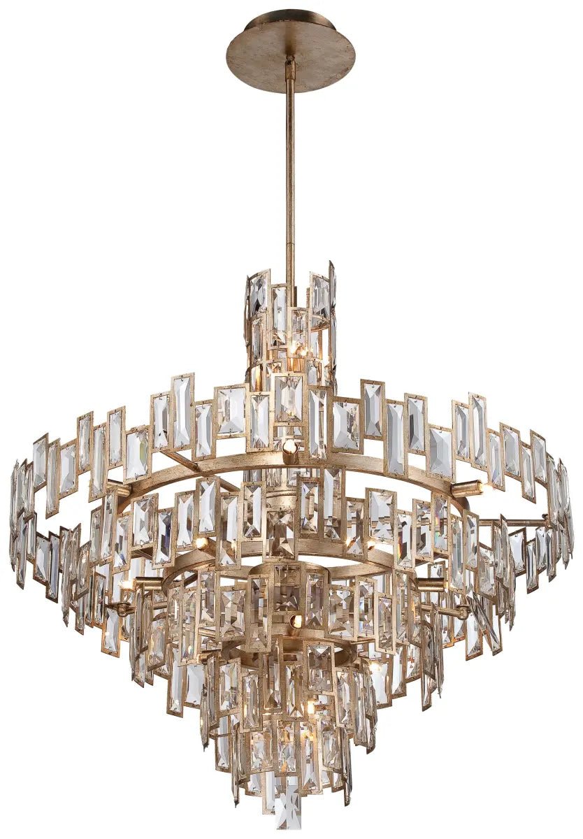 Modern Creative Art Design Multi-Tier Gyroscopic Crystal Chandelier-Nobipets
