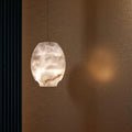 Modern Luxury Alabaster Lantern Pendant Light, Bar Pendant Light