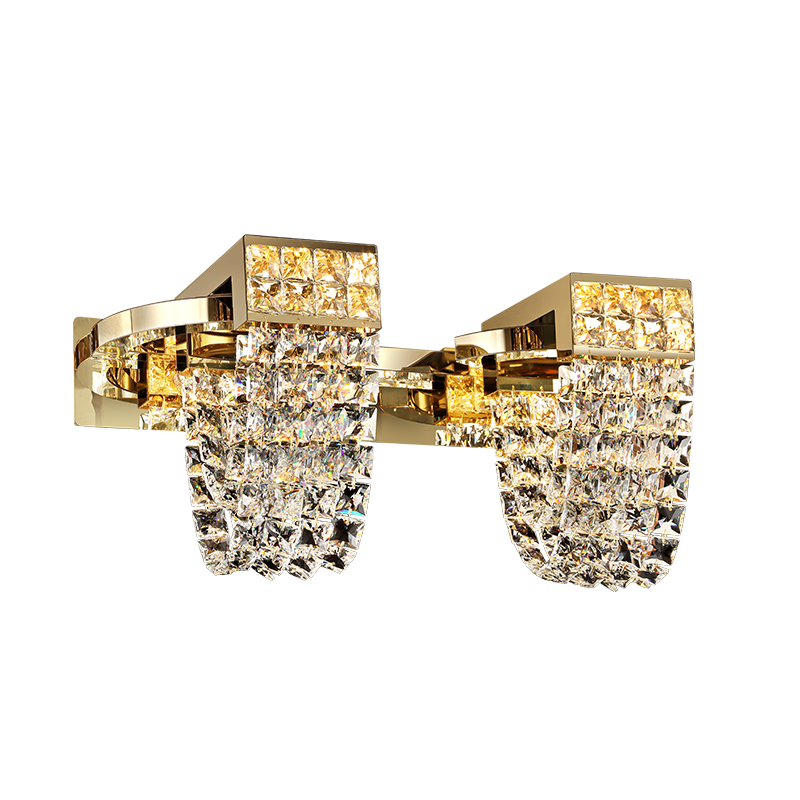 Modern Luxury Newly Crystal Chandelier in Champagne Gold-Nobipets