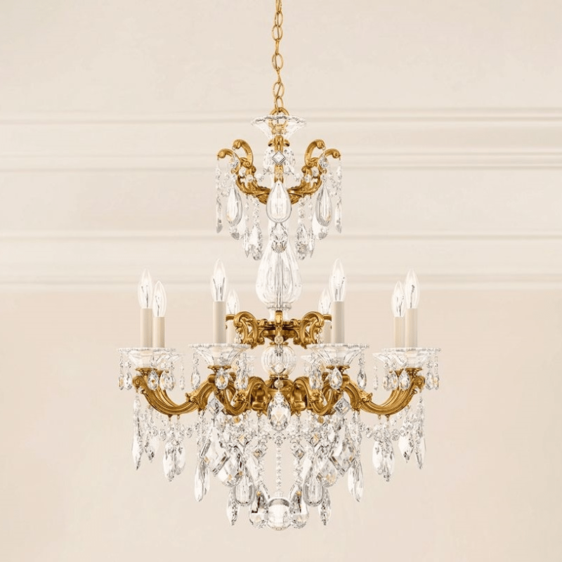 MOMO Crystal Chandelier 5007 La Scala 8-lt 25" Chandelier