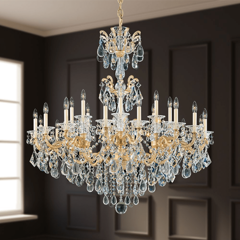 MOMO Crystal Chandelier 5013 La Scala 24-lt 46" Chandelier