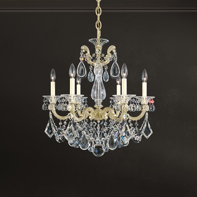MOMO Crystal Chandelier 5072 La Scala 6-lt 23" Chandelier