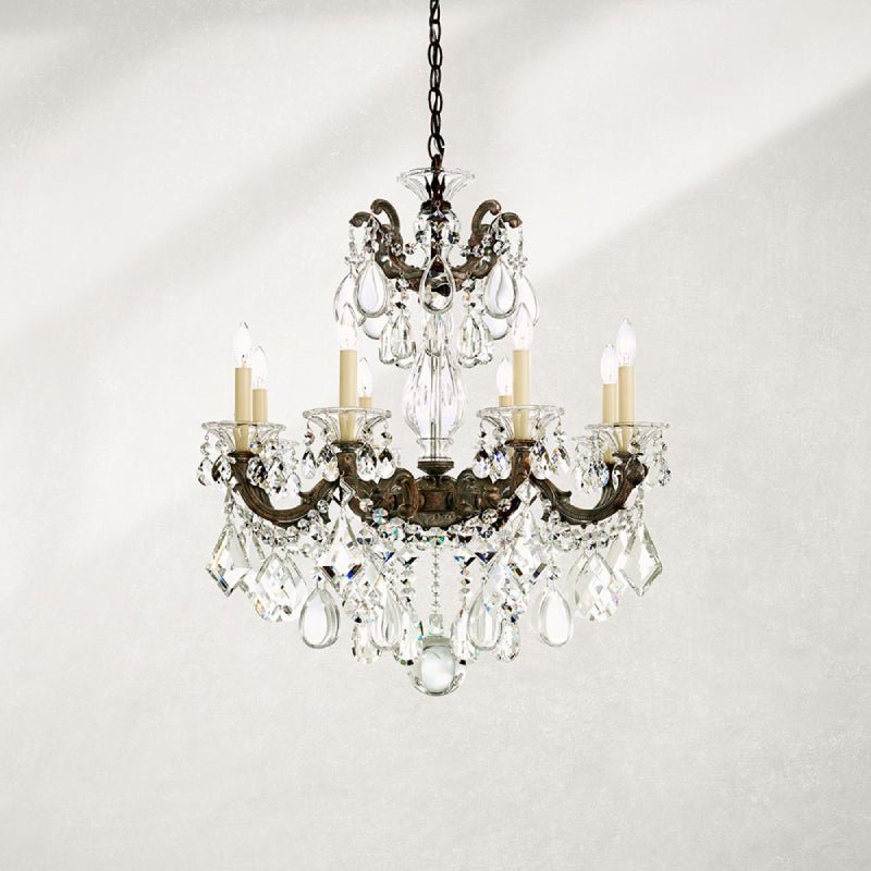 MOMO Crystal Chandelier 5073 La Scala 8-lt 25" Chandelier