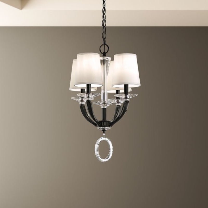 MOMO Crystal Chandelier MA1004 Emilea 4-lt 17" Pendant