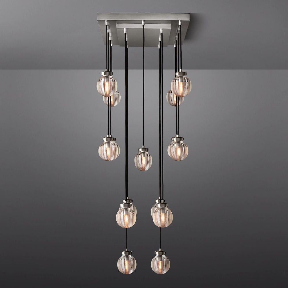 Pearl Rectangle Chandelier 36"-Nobipets