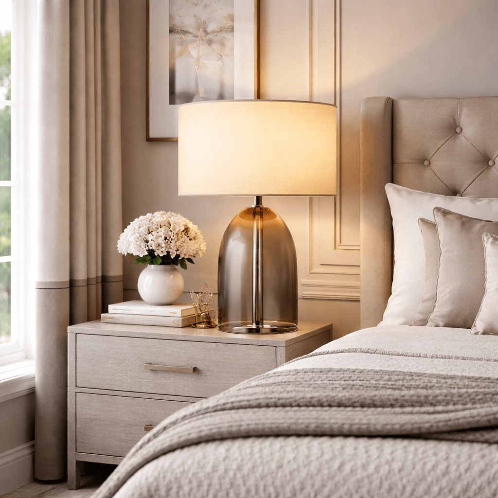 Sarezzoe Crystal Tapered Table Lamp