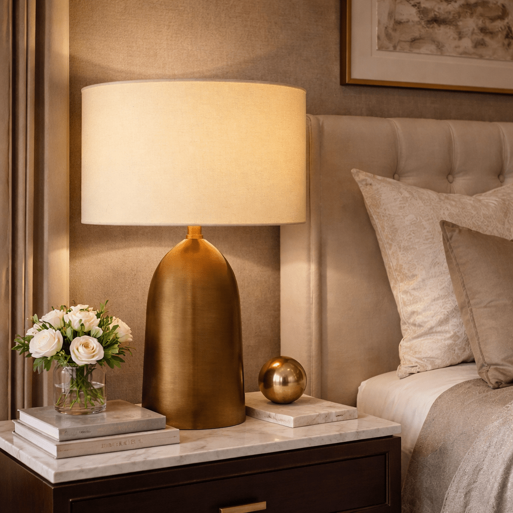 Sarezzoe Metal Tapered Table Lamp