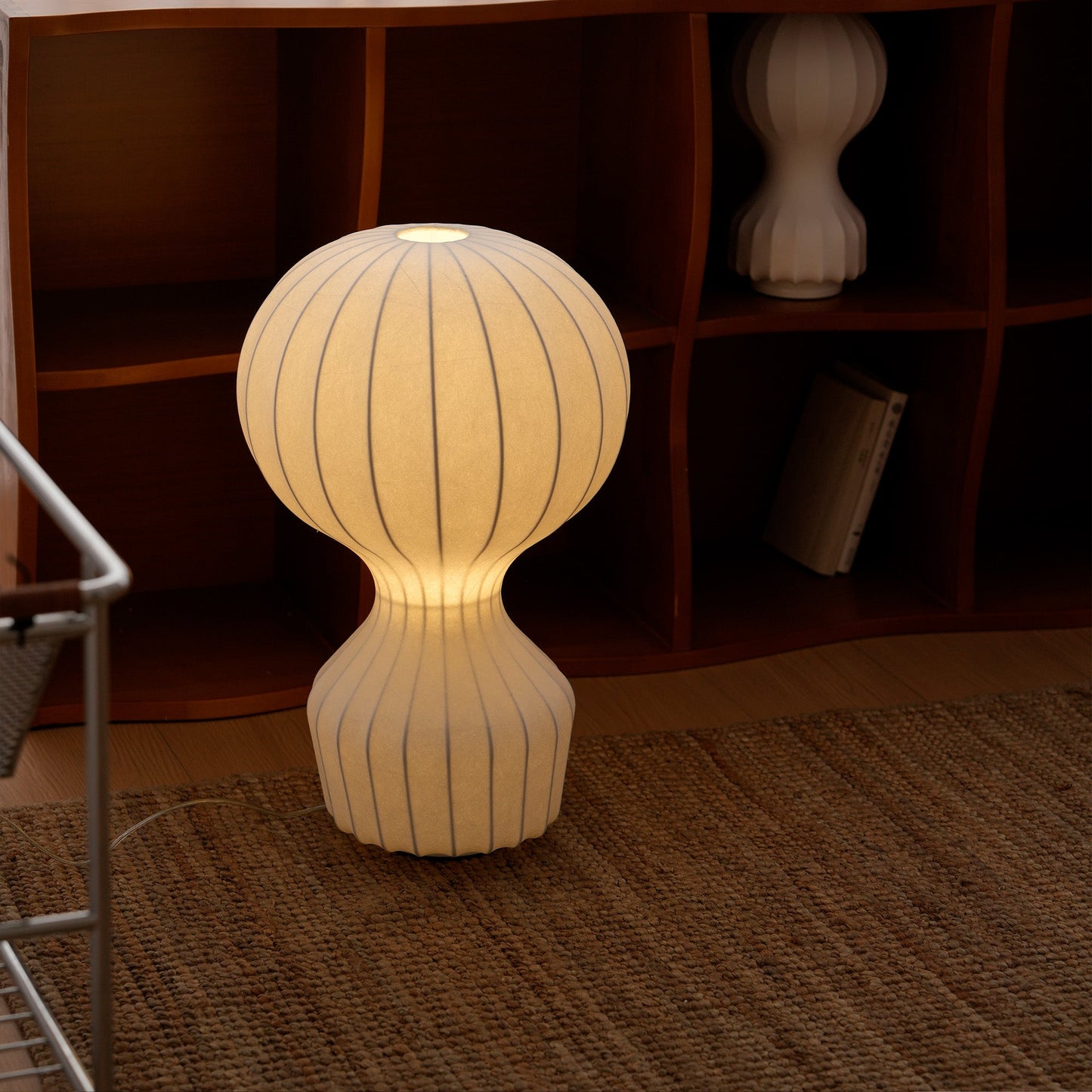 Sculptural Ribbed Table Lamp
