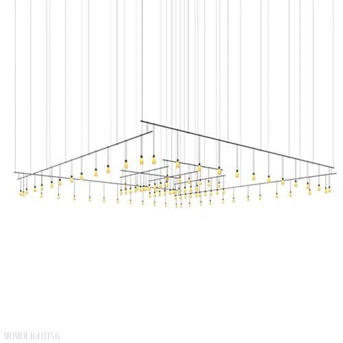 Simmen Frosted-Glass Ex-Large Chandelier-Nobipets