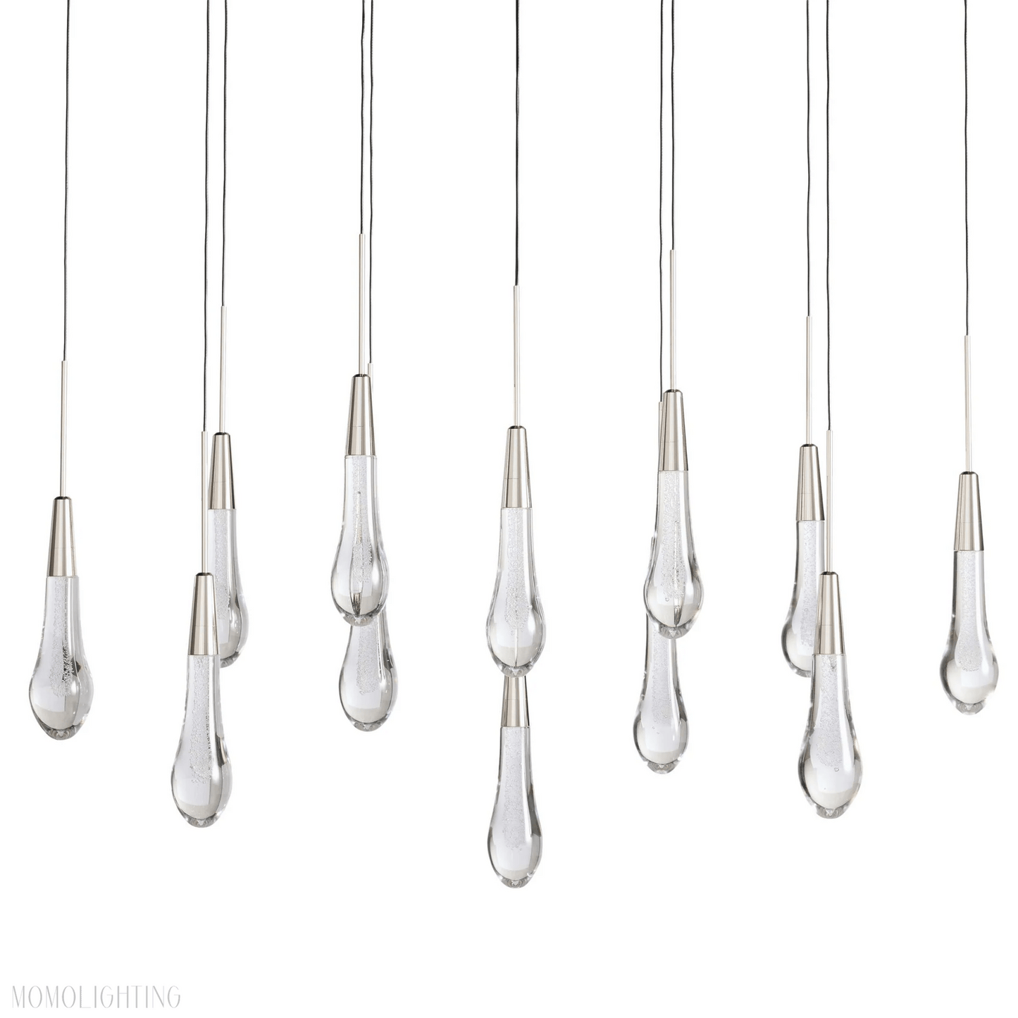 SOLITAIRE LINEAR MODERN CHANDELIER 37"W-Nobipets