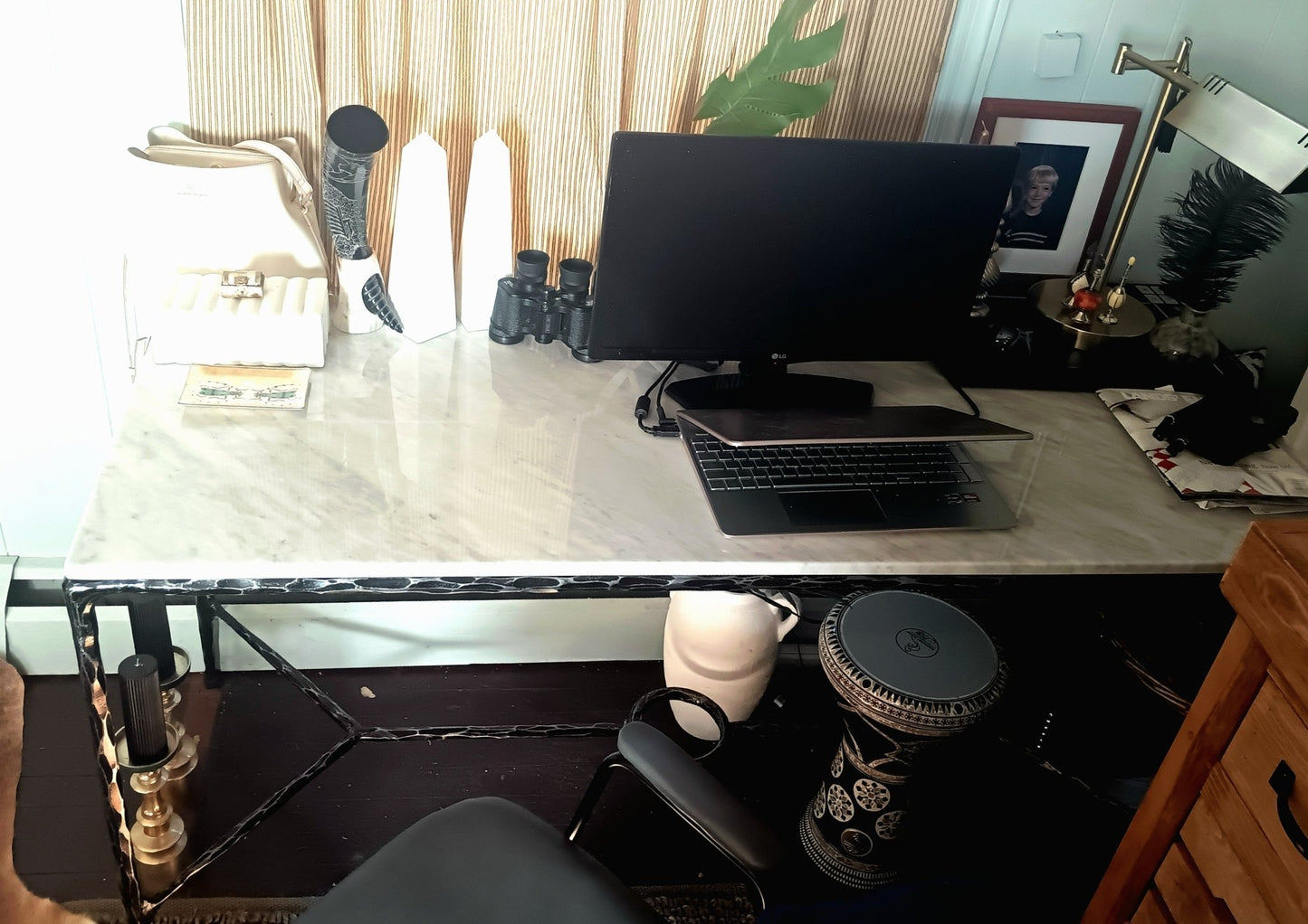 Thaddeus Rectangle Marble Coffee Table