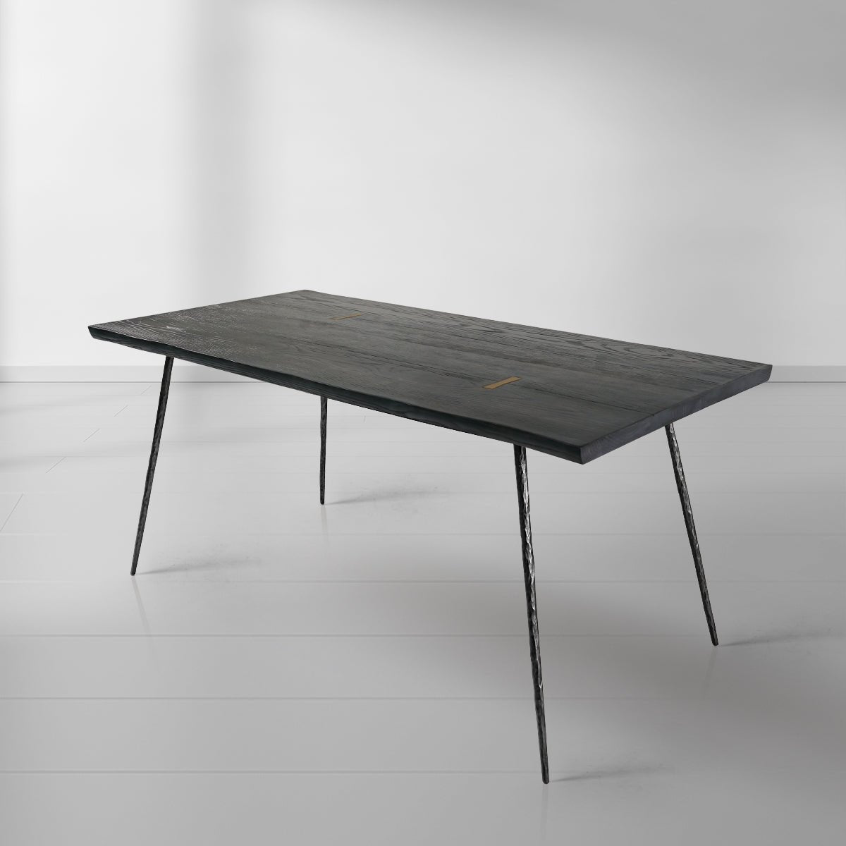 Thaddeus Vintage Style Metal Frame Dining Table