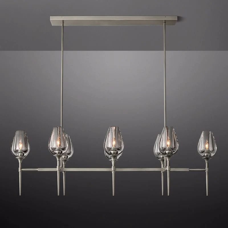 Tulip Linear Chandelier 52''-Nobipets