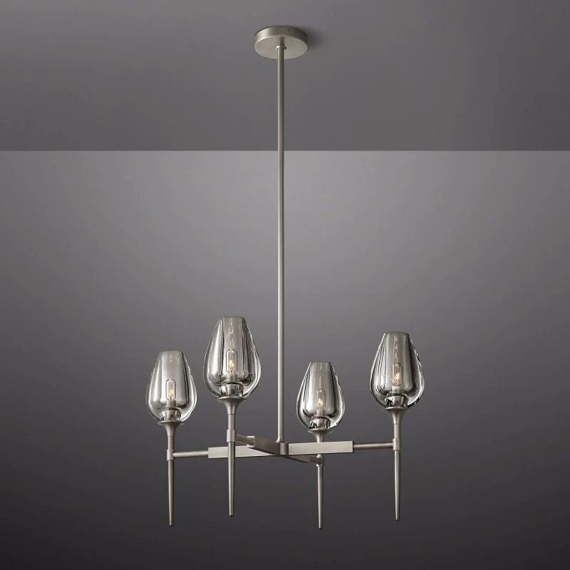 Tulip Round Chandelier 27''-Nobipets
