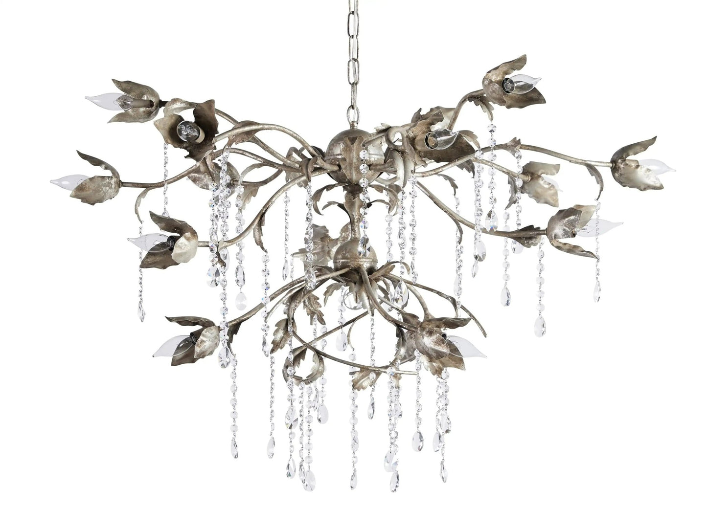 Viticcio Round Silver Chandelier-Nobipets
