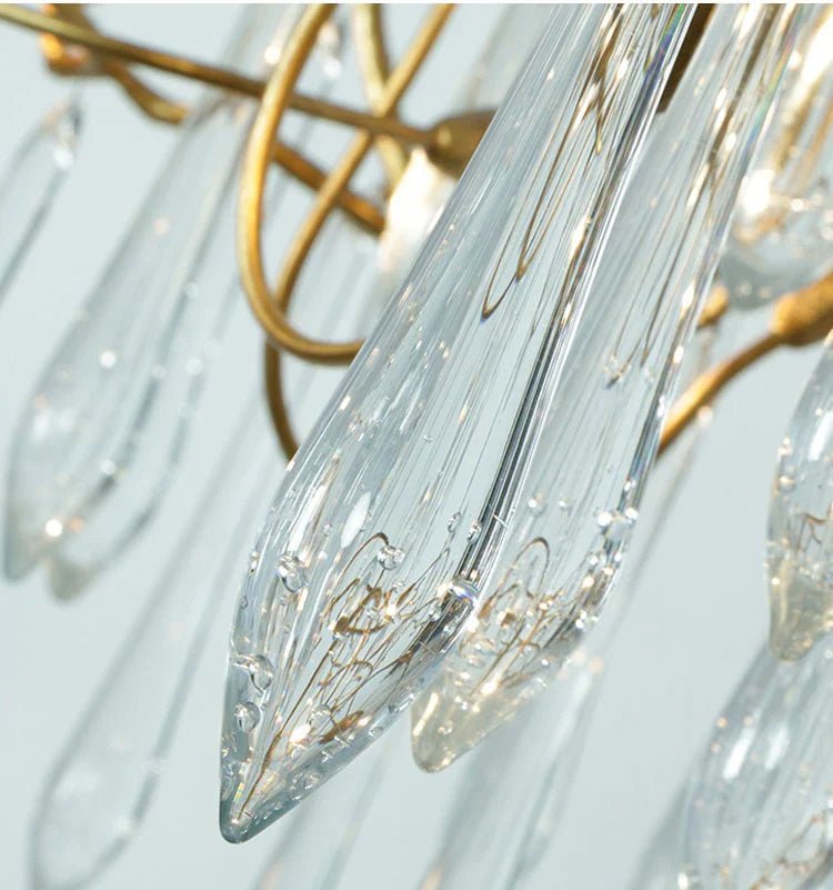 2-Story Tree Branch Staircase Crystal Chandelier