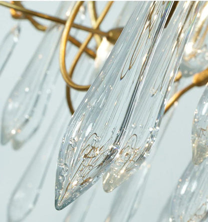 2-Story Tree Branch Staircase Crystal Chandelier