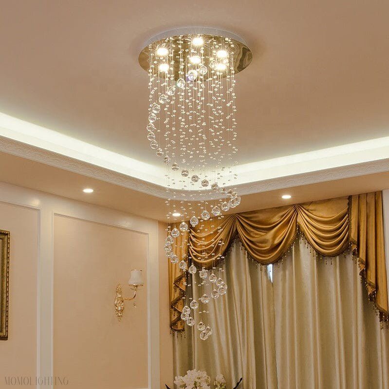 Addle Crystal Chandelier 19"D-Nobipets