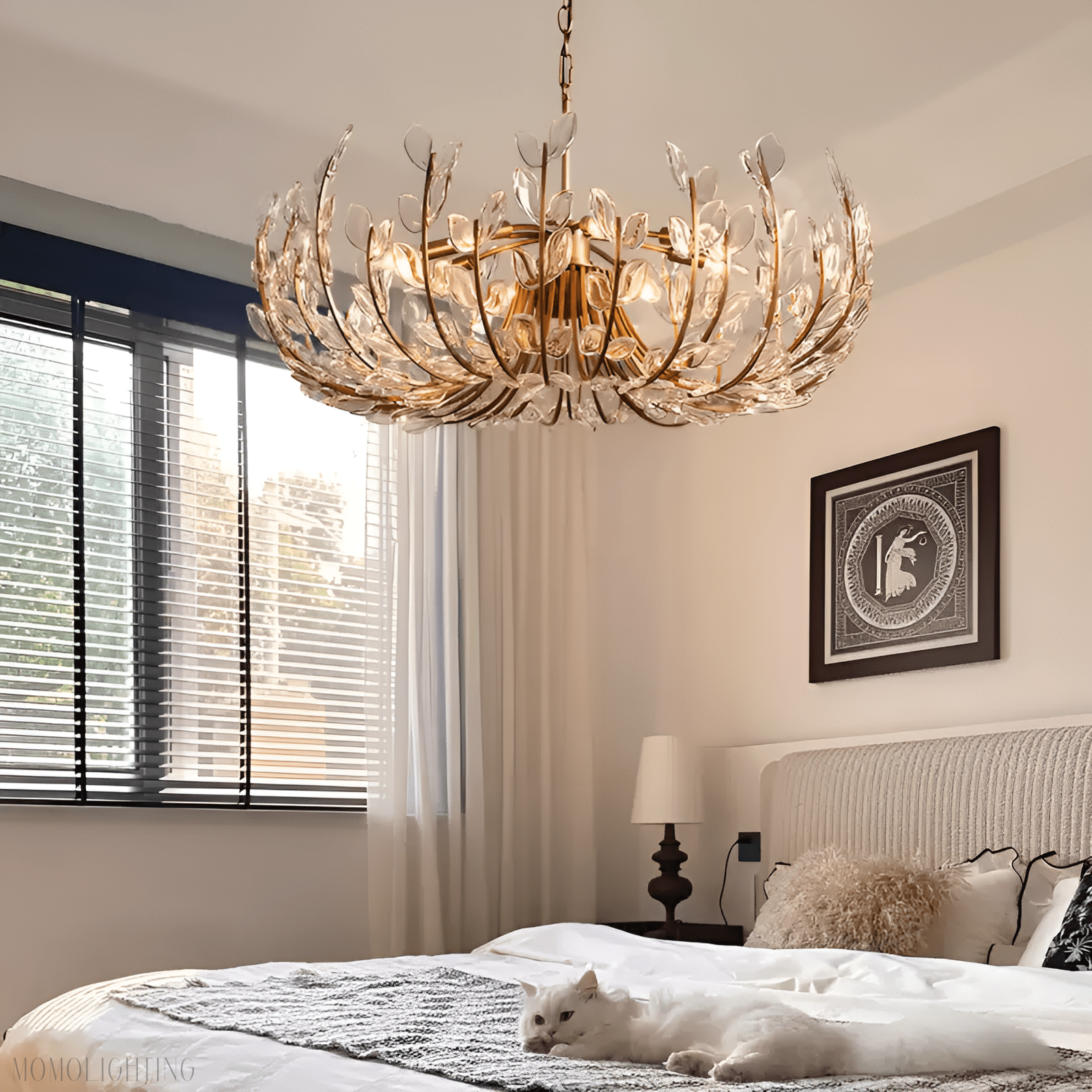 Adela 8 Light Chandelier 32"-Nobipets