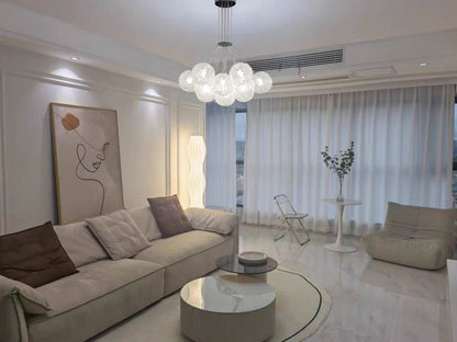 Affordable Nordic Art Water Pattern Glass Bubble Pendant Chandelier for Living/Dining Room/Bedroom