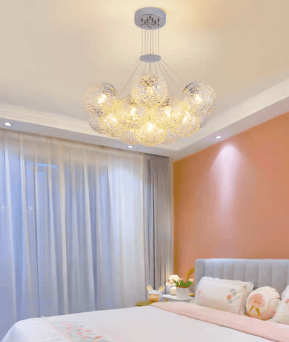 Affordable Nordic Art Water Pattern Glass Bubble Pendant Chandelier for Living/Dining Room/Bedroom