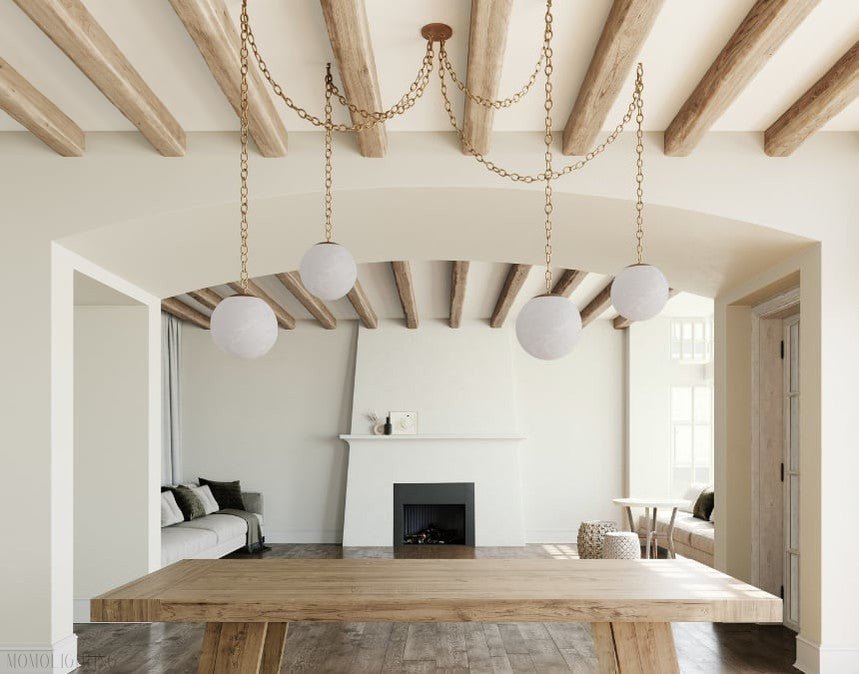 Alabaster 4 Swag Chandelier-Nobipets