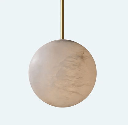 Alabaster Ball Modern Pendant Light