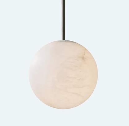 Alabaster Ball Modern Pendant Light