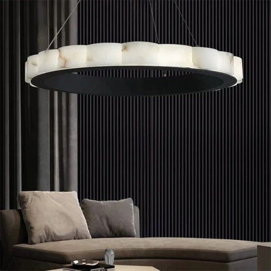 Alabaster Cloudy Chandelier-Nobipets