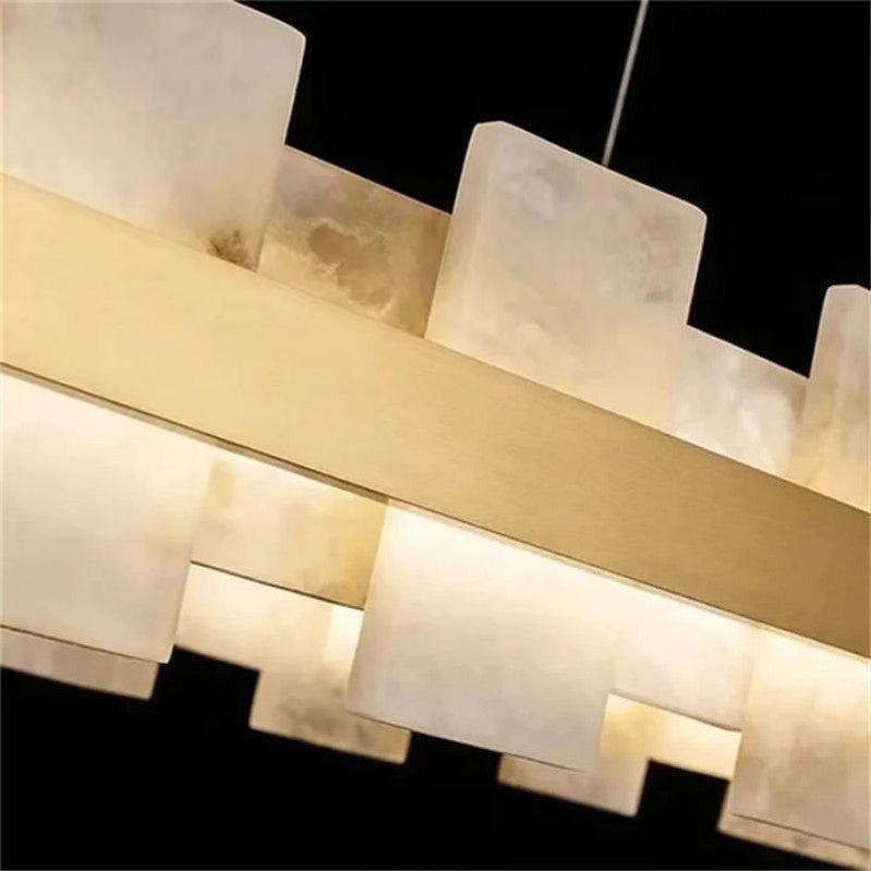 Alabaster Glo Modern Chandelier-Nobipets